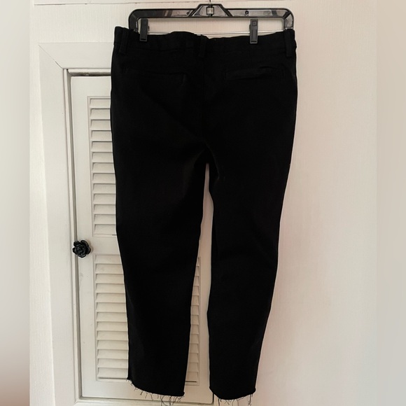 Frank & Eileen Wicklow Raw Hem Black Jeans Pants Size 8 - Picture 9 of 9